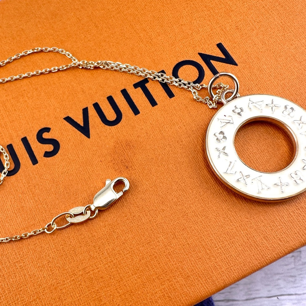 Authentic Louis Vuitton charm necklace with 18” gold chain. - Picture 3 of 6